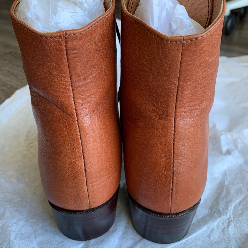 Christy Dawn Leather Dawn Boot, Walnut Color, 8.5, New - Picture 7 of 13
